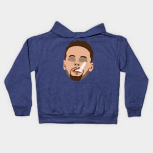 chewing mouthguard steph Kids Hoodie